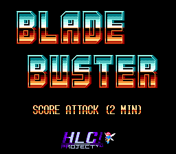Blade Buster Title Screen